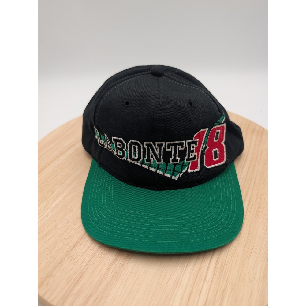 Vintage Bobby Labonte Hat Cap Mens One Size Black NASCAR Racing Competitors View